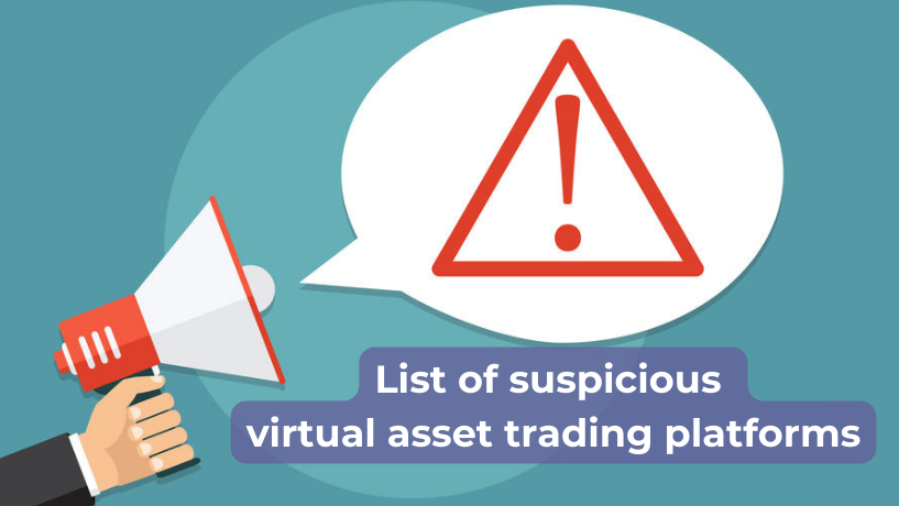 List of suspicious virtual asset trading platforms