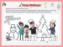 Design your own Christmas card<br>[Aged 6-11]