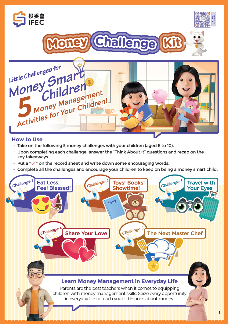 Money Challenge Kit: 5 Money management activities for your children!