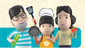 Preparing a family meal<br>[Aged 6-9]