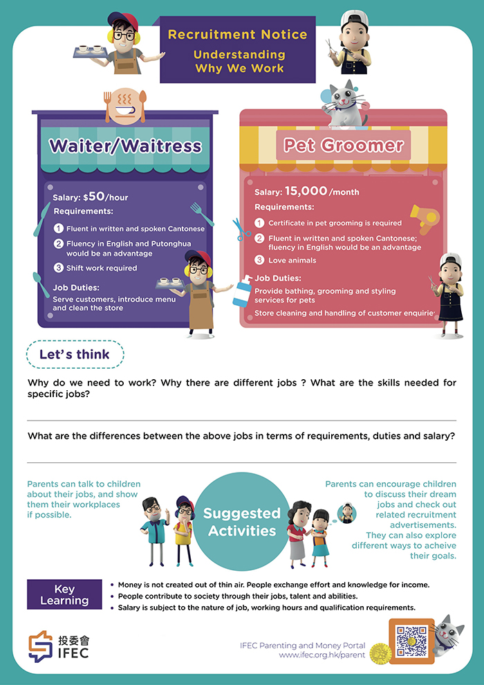 Understanding why we work worksheet