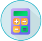 Financial calculator widgets